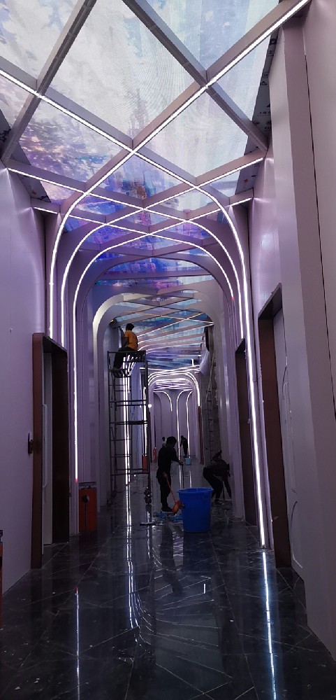 KTV造型异形铝单板生产及安装效果展示