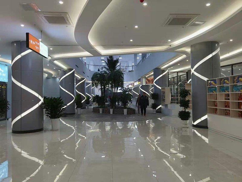 弧形包柱铝单板完工案例