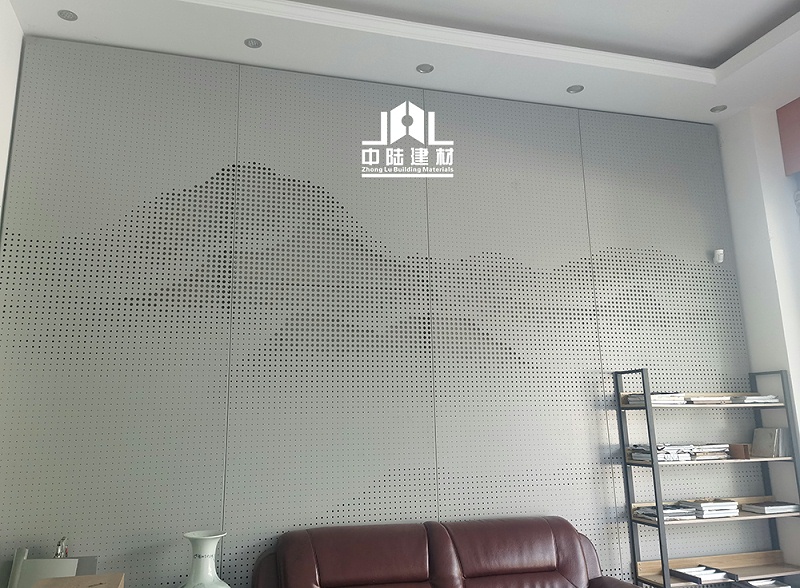 幕墙​铝单板山水画​效果展示