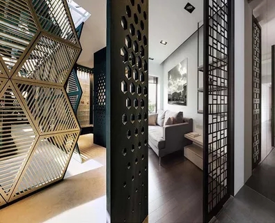 铝雕花屏风隔断