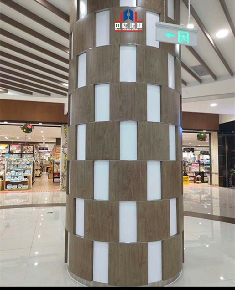 艺术包柱铝单板5